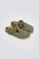 Clogs δερμάτινα με σχέδιο Take me