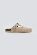 Clogs δερμάτινα με σχέδιο Take me
