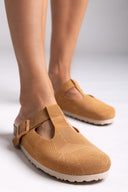 Clogs δερμάτινα με σχέδιο Take me - Ταμπά - thefashionproject.gr - Take me - 24195007002