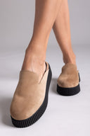 Clogs καστόρινα flatforms Iris 