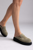 Clogs καστόρινα flatforms Iris 