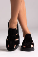 Clogs καστόρινα flatforms Tfp - Μαύρο - thefashionproject.gr - TFP