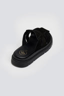 Clogs καστόρινα flatforms Tfp - Μαύρο - thefashionproject.gr - TFP