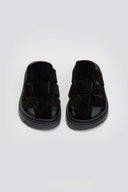 Clogs καστόρινα flatforms Tfp - Μαύρο - thefashionproject.gr - TFP