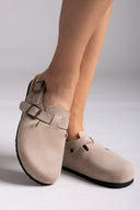 Clogs καστόρινα με λουράκι Plakton 181546 - Μπεζ - thefashionproject.gr - Plakton - 23969003002