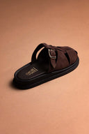 Clogs καστόρινα με τοκά Estil - Καφέ - thefashionproject.gr - Estil - 24037036002