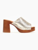Clogs με χρυσά τρουκς Erynn - Χρυσό - thefashionproject.gr - ERYNN