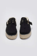 Clogs suede με σχοινί στη σόλα