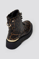 Combat boots με patern Xti 144391 - Leopard - thefashionproject.gr - Xti Footwear