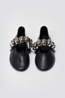 Corina Mary Janes with Metallic Details - Black Matte - thefashionproject.gr - CORINA
