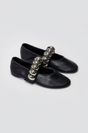 Corina Mary Janes with Metallic Details - Black Matte - thefashionproject.gr - CORINA