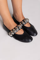 Corina Mary Janes with Metallic Details - Black Matte - thefashionproject.gr - CORINA