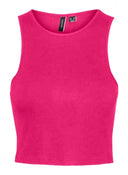 Crop top αμάνικο ριπ Vero Moda 10298664