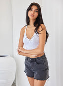 Crop top crochet με ιδιαίτερη πλάτη