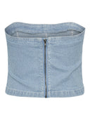 Crop top denim με ρίγες PIECES 17146794