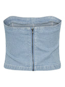 Crop top denim με ρίγες PIECES 17146794 - Μπλε denim - thefashionproject.gr - PIECES