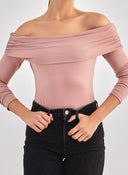 Crop top μακρυμάνικο strapless