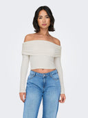 Crop top μακρυμάνικο strapless ONLY 15336324