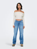 Crop top μακρυμάνικο strapless ONLY 15336324