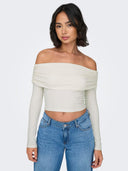 Crop top μακρυμάνικο strapless ONLY 15336324