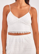 Crop top με δαντέλα VERO MODA 10272481