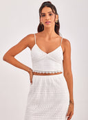 Crop top με δαντέλα VERO MODA 10272481