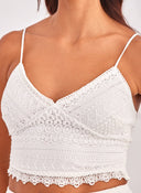 Crop top με δαντέλα VERO MODA 10272481