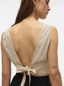 Crop τοπ με δέσιμο στην πλάτη Vero Moda 10321619