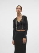 Crop top με glitter στην ύφανση Vero Moda 10316740