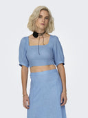 Crop top με λινό ONLY 15314288