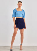 Crop top με λινό ONLY 15314288