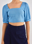 Crop top με λινό ONLY 15314288