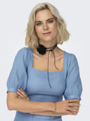 Crop top με λινό ONLY 15314288