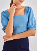 Crop top με λινό ONLY 15314288