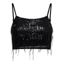 Crop top με παγιέτες ONLY 15305747