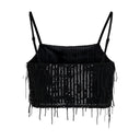 Crop top με παγιέτες ONLY 15305747