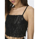Crop top με παγιέτες ONLY 15305747