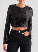 Crop top με παγιέτες Vero Moda 10305497