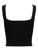 Crop top με τετράγωνη λαιμόκοψη ONLY 15344407 - Μαύρο - thefashionproject.gr - ONLY