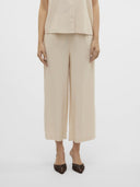 Culotte ψηλόμεση με λάστιχο Vero moda 10321626 - Μπεζ - thefashionproject.gr - VERO MODA
