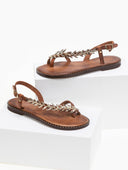 Σανδάλια δερμάτινα με διακσμητικό Iris Sandals