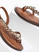 Σανδάλια δερμάτινα με διακσμητικό Iris Sandals