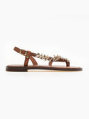 Σανδάλια δερμάτινα με διακσμητικό Iris Sandals