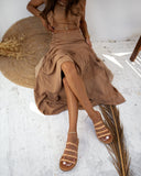 Σανδάλια δερμάτινα με λουράκια Iris Sandals