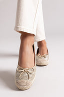 Εσπαντρίγιες από ψάθα Xti 144027 - Χρυσό - thefashionproject.gr - Xti Footwear