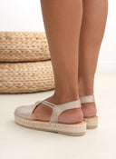 Εσπαντρίγιες δερμάτινες Ragazza 0207 - A - Άμμου - thefashionproject.gr - RAGAZZA