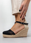 Εσπαντρίγιες platform με πλεκτό σχέδιο Xti 140959 - Μαύρο - thefashionproject.gr - Xti Footwear