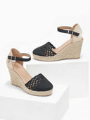 Εσπαντρίγιες platform με πλεκτό σχέδιο Xti 140959 - Μαύρο - thefashionproject.gr - Xti Footwear