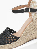 Εσπαντρίγιες platform με πλεκτό σχέδιο Xti 140959 - Μαύρο - thefashionproject.gr - Xti Footwear