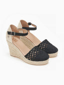 Εσπαντρίγιες platform με πλεκτό σχέδιο Xti 140959 - Μαύρο - thefashionproject.gr - Xti Footwear